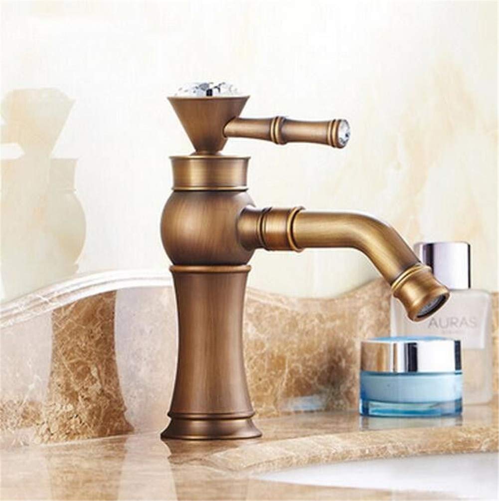 Cristal Para Baño Antiguo Cuenca Del Grifo Del Fregadero De Cocina De La Vendimia Tap Tap Latón Torneira Mezclador Del Lavabo Del Grifo De Agua A Pequeña Banheiro