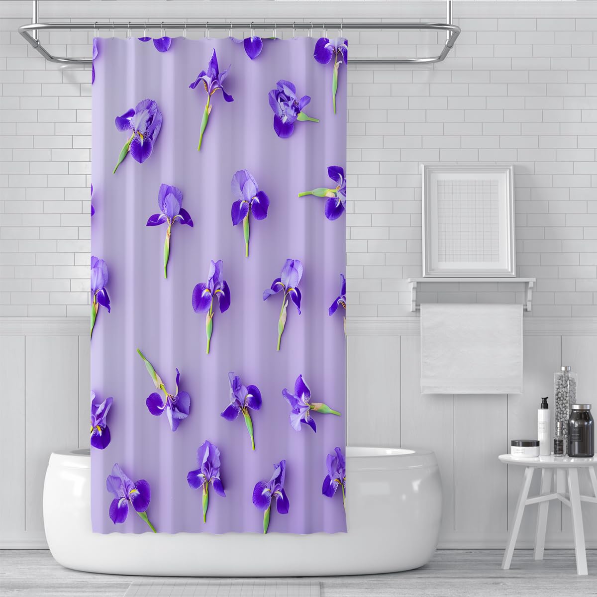Tende doccia cane e ragazza design bagno giocoso