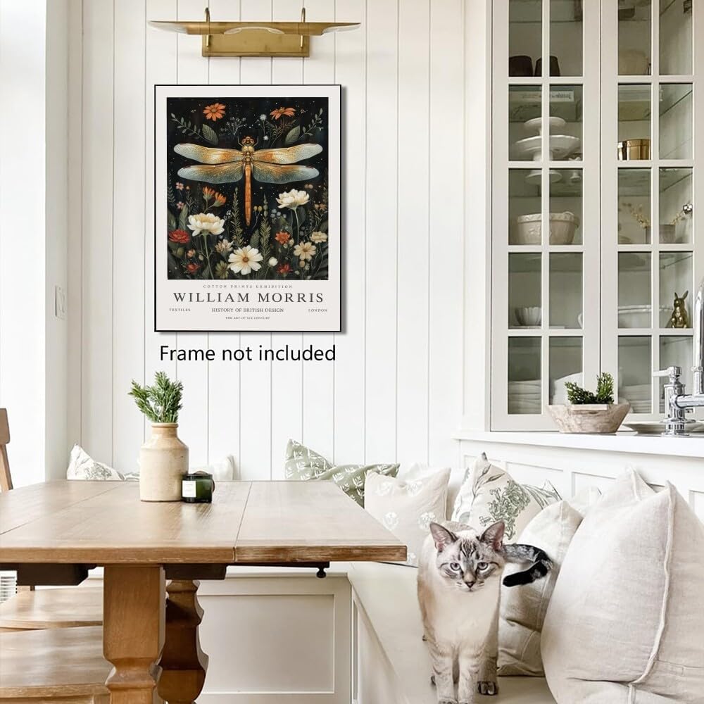 The Dragonfly Decor Poster Estetico Giardino Art Giclée Tela