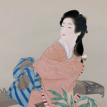 美品 掛け軸 上村松園筆「娘深雪」美人画 名画 シルクスクリーン 限定品 Amazon.co.jp: 掛け軸 上村松園筆 美人画 朝顔日記 娘深雪
