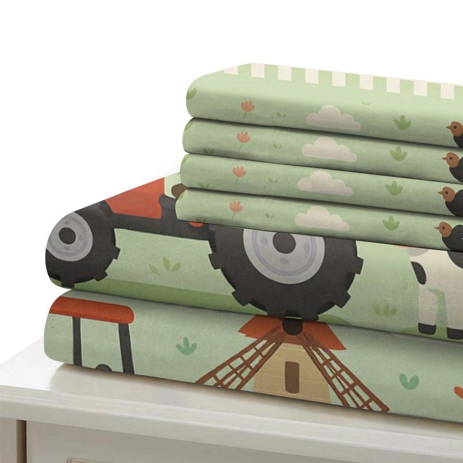 Kinder Bettwäsche Traktor Pferd 3D Mikrofaser Set Lernzimmer