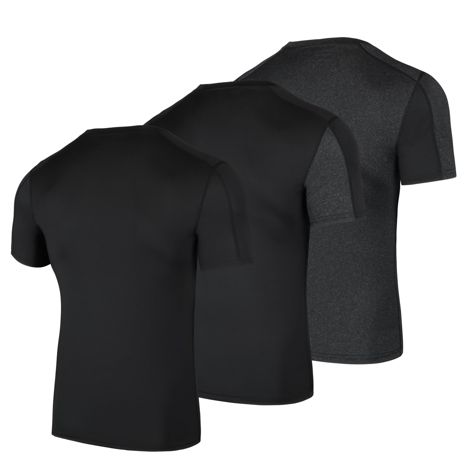 AMZSPORT Maglia a Manica Corta Compression da Uomo Sport Palestra
