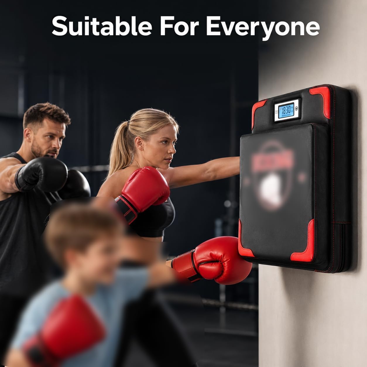 Tester elettronico della Forza del Pugno con Display Digitale for allenamenti di Boxe in Palestra Domestica for Adulti