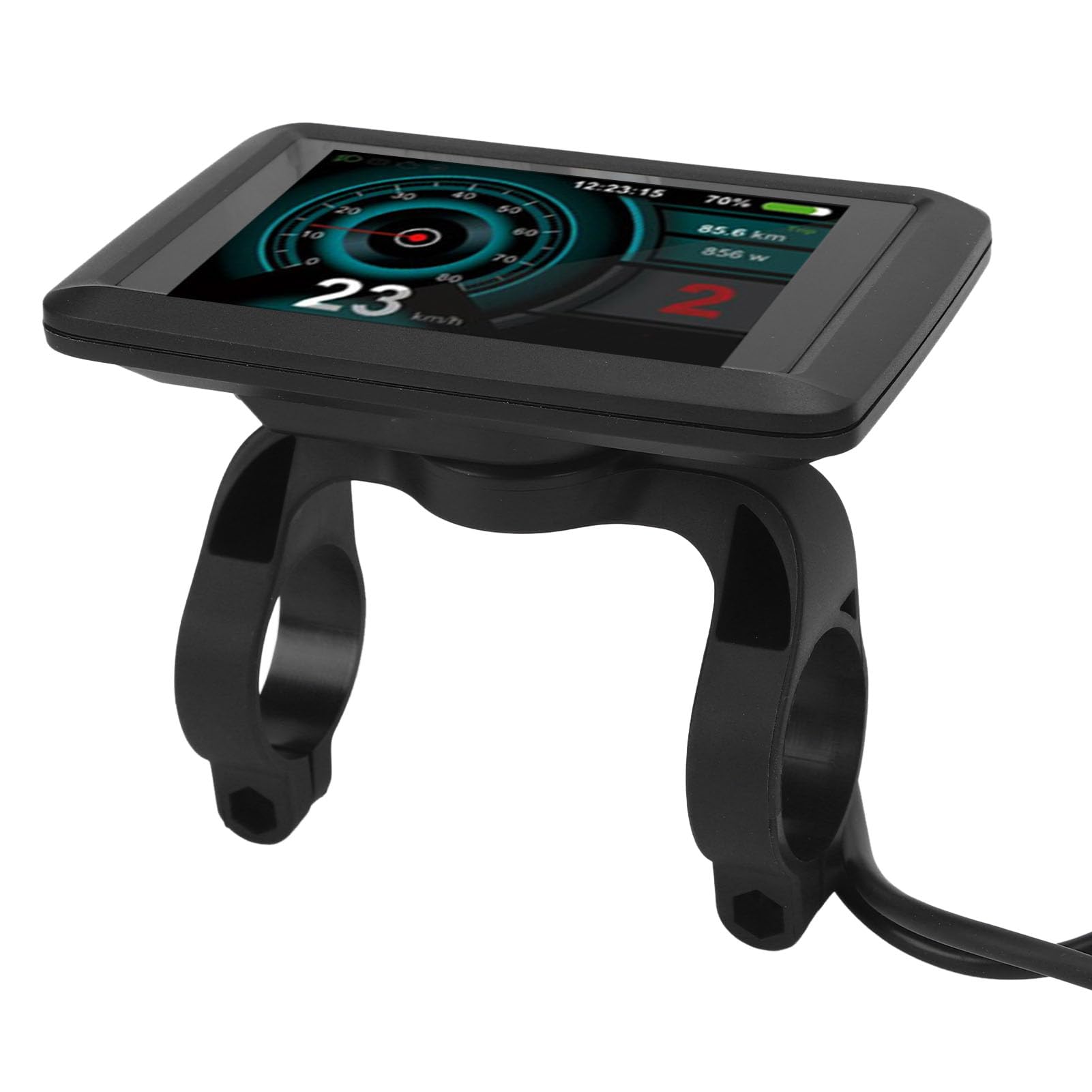 Generic Schermo LCD per Bici Elettrica con Interfaccia Intuitiva, Schermo LCD Impermeabilizzante, Struttura in ABS, per Appassionati e Pendolari All'aperto, Pannello di Controllo per Scooter 36V 48V