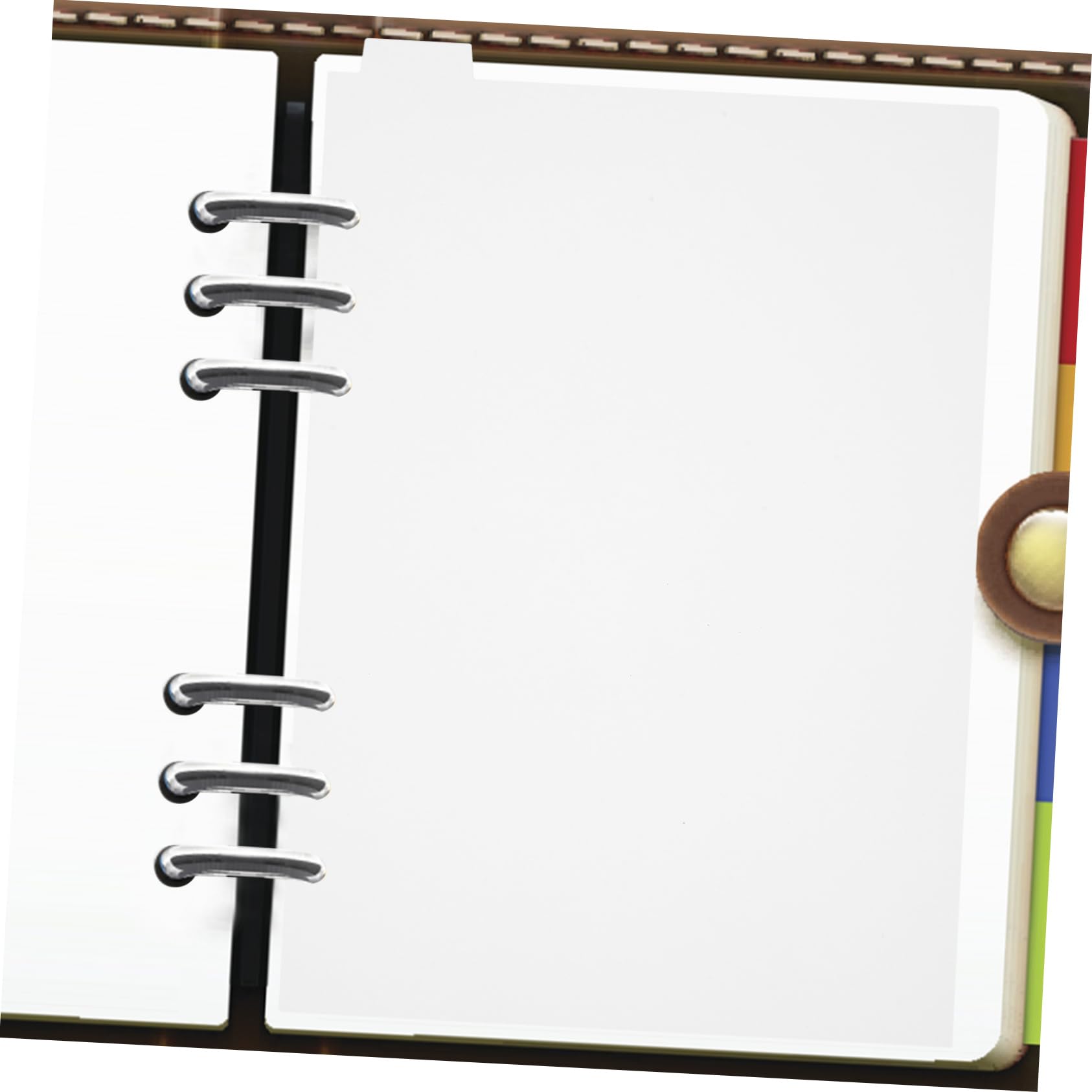ABOOFAN 6pcs PVC A5 Size Dividers for 6 Ring Binder Transparent Plastic Binder Divider for Personal Organiser - Image 3