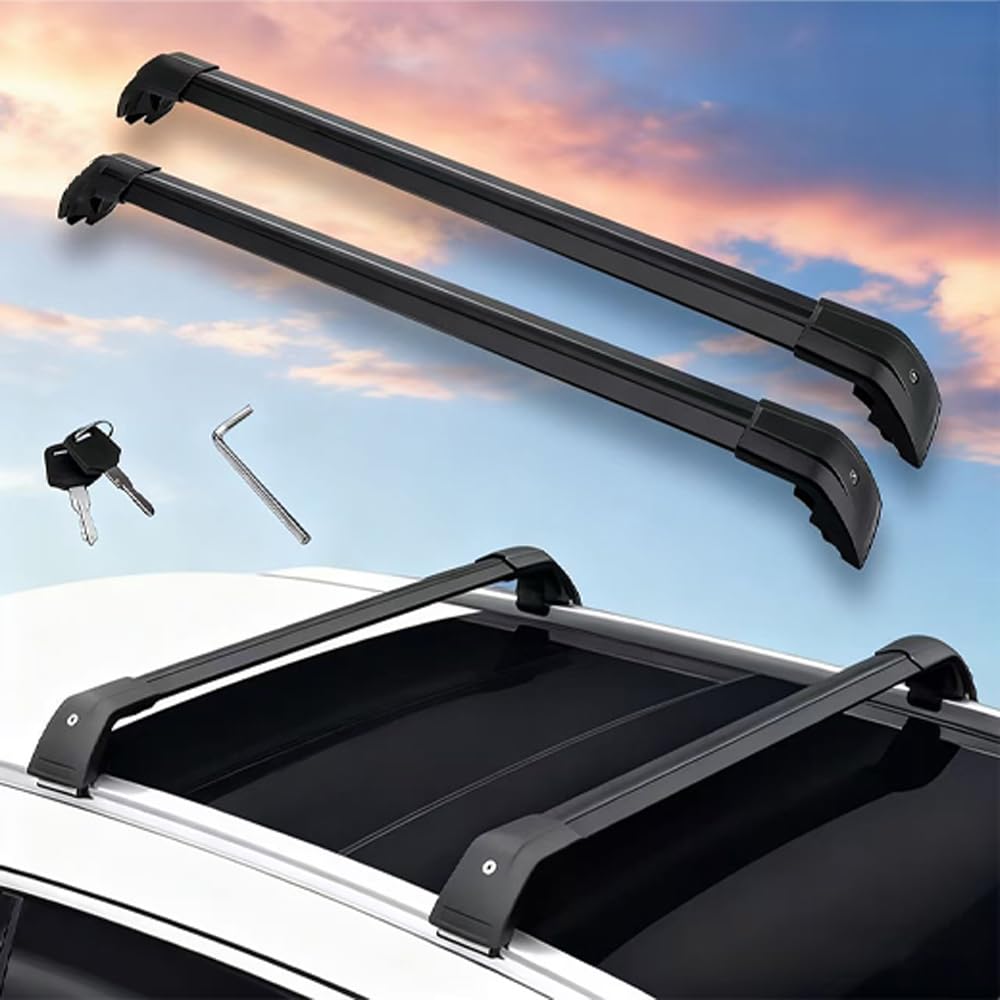 Roof Rack Cross Bars for Chery JAECOO 5 J5 Petrol 2024-2026 Aluminum Crossbar Luggage Rack Carrier for Rooftop Cargo Carrier Bag Kayak Black