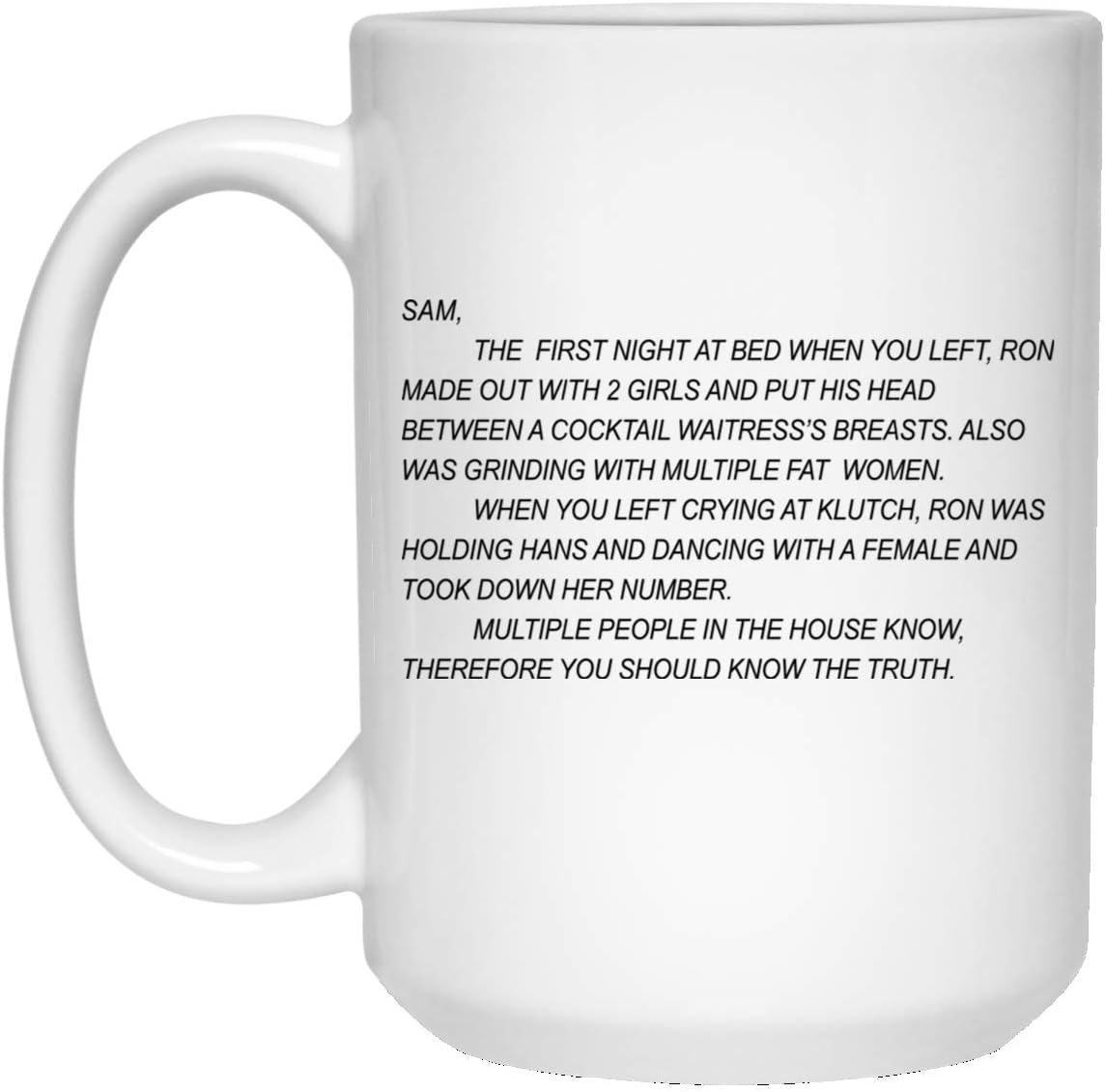 The Jersey Shore Note Mug 15oz