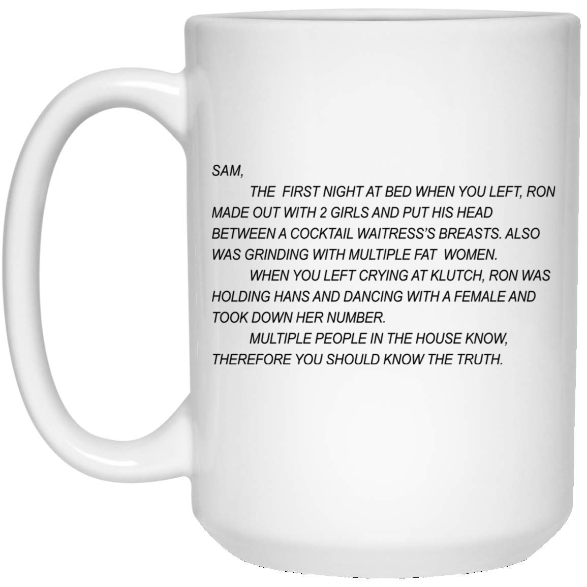 The Jersey Shore Note Mug 15oz