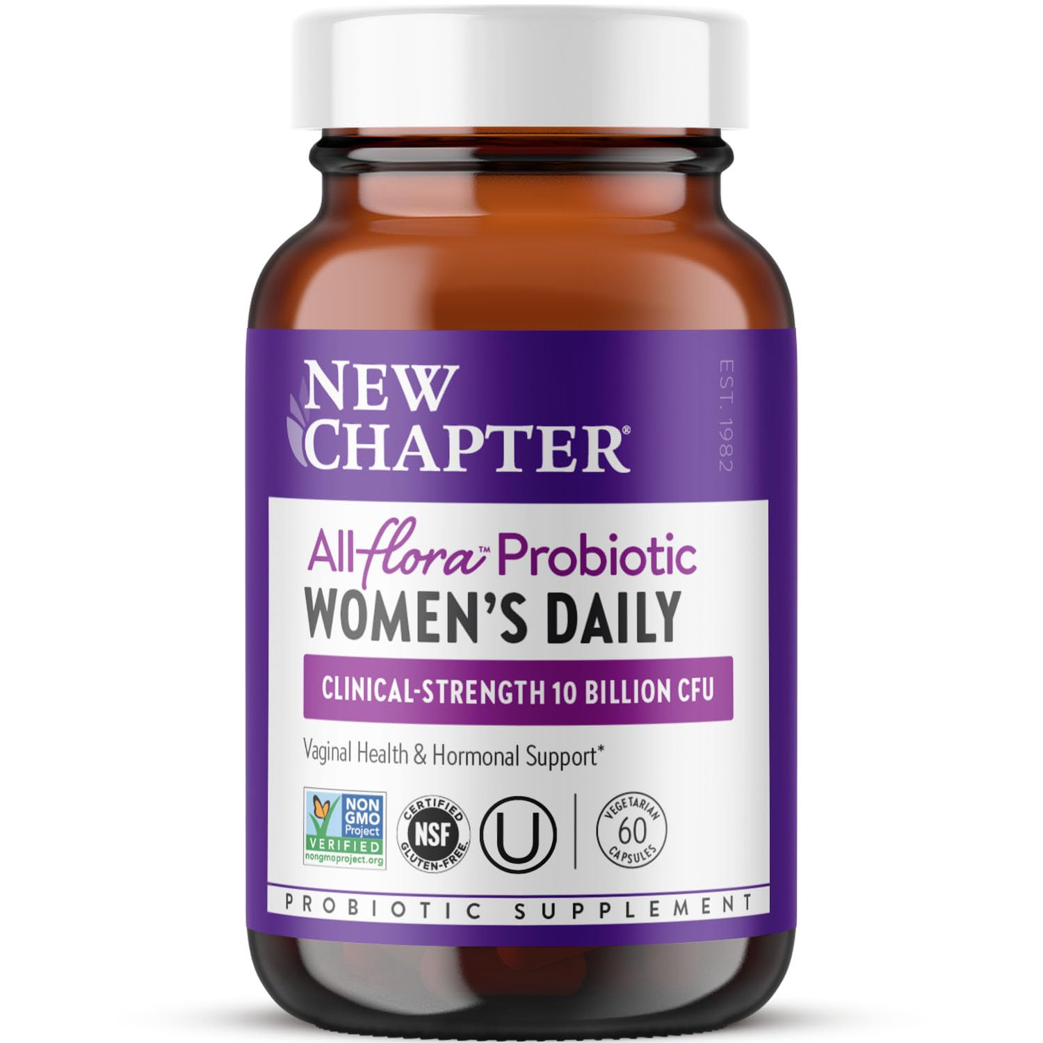 New Chapter Women's Daily Probiotic Supplement, 60 Count 60 Count (Pack of 1)
