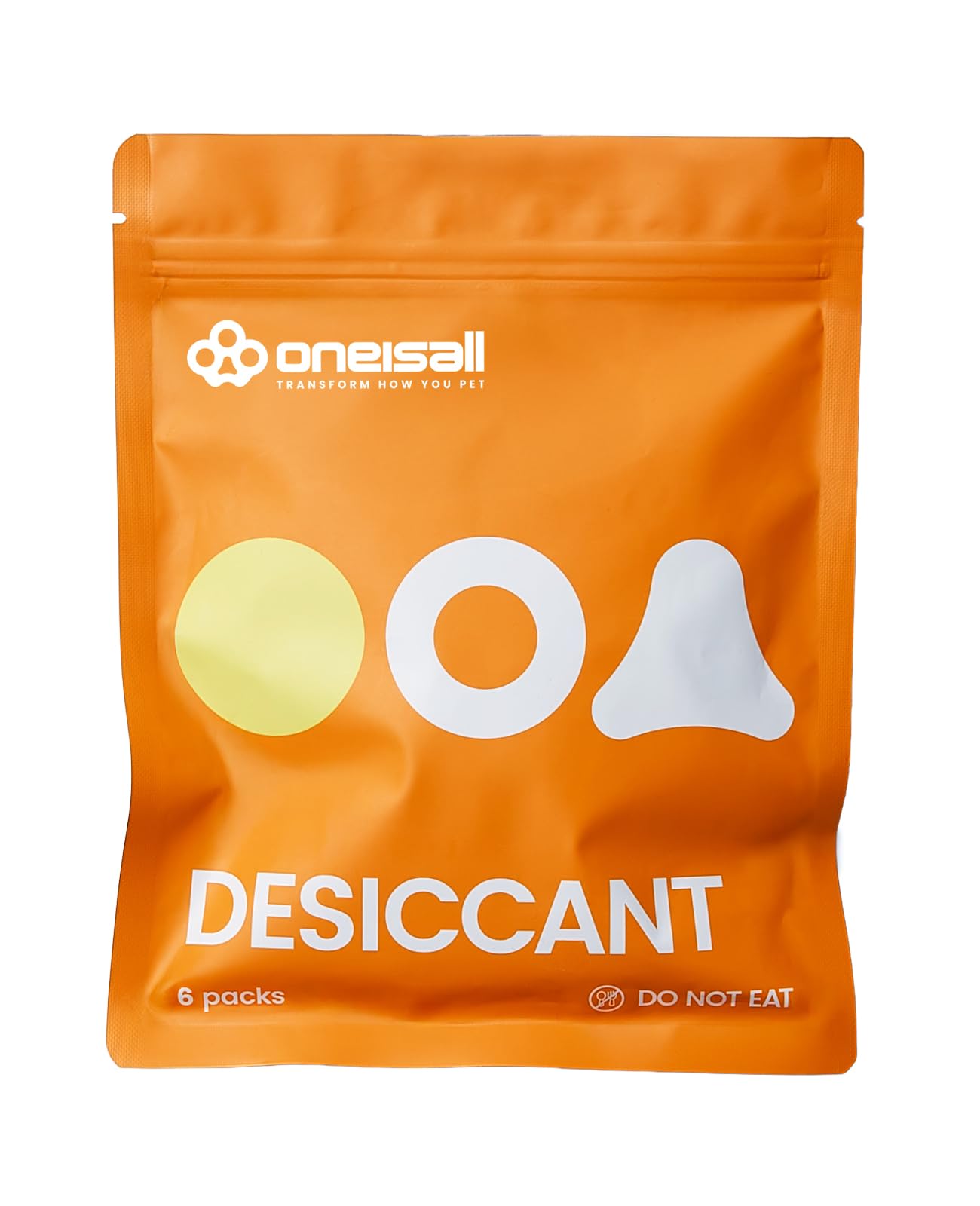 oneisall 6 confezioni di sacchetti essiccanti per alimenti per animali domestici per mangiatoie automatiche per cani e gatti, mantengono il cibo asciutto e fresco
