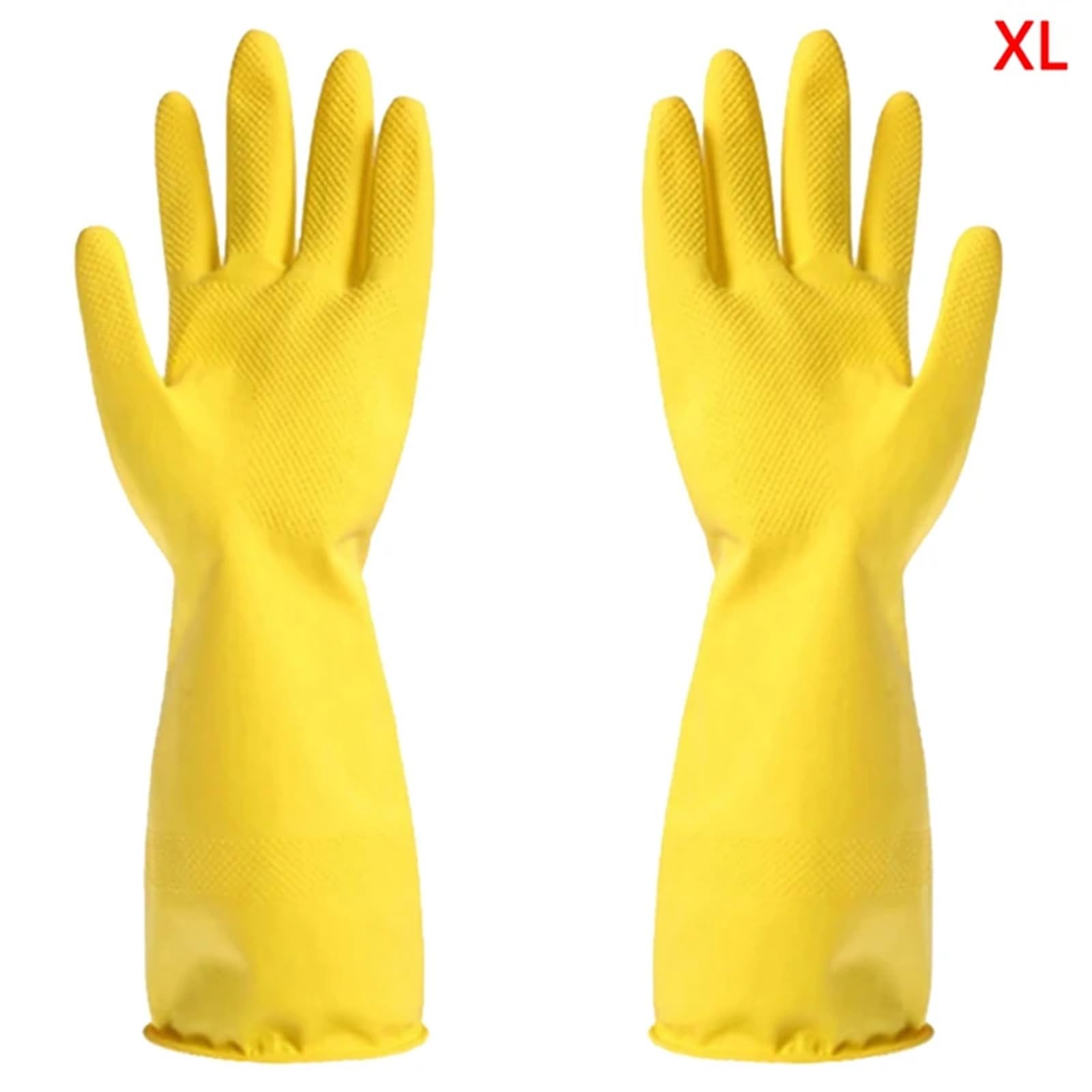 Gummihandschuhe 2 Paar Geschirrspülhandschuhe, Haushaltshandschuhe, wasserdichte Geschirrspülhandschuhe aus Gummi, wiederverwendbare Küchenhandschuhe, langärmelige Reinigungswerkzeuge(Extra Large)