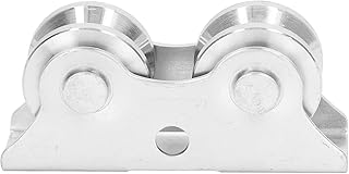 Groove Wheel V Shaped with Sliding Gate Track Wheel Inverted Track Wheel Bracket Stainless Steel for Inverted Track Rolling Sliding Gate