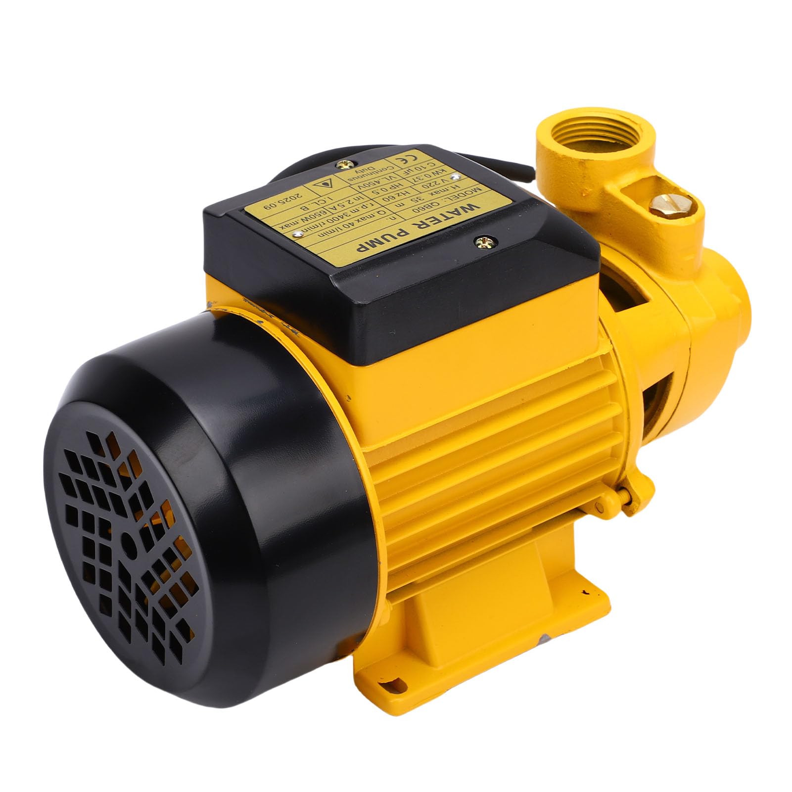 Topiky Bomba de Agua Centrífuga Eléctrica de 650 W, Presurización Duradera para Riego de Acuarios y Piscinas de 1 Pulgada