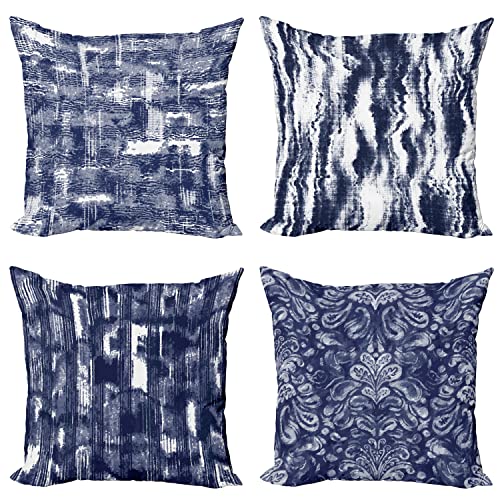 Ambesonne Vintage Throw Pillow Cushion Case Pack of 4, Abstract