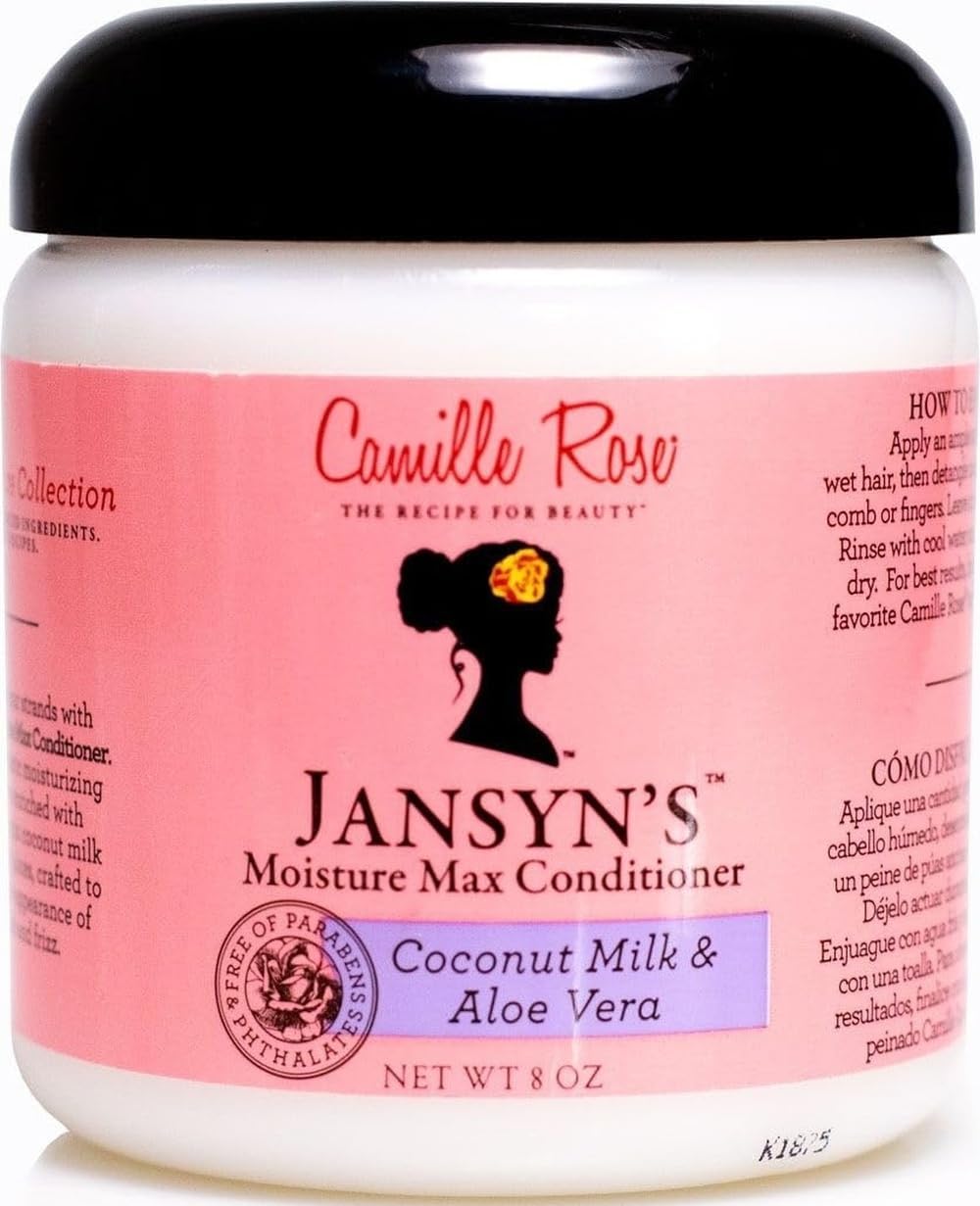 Conditioner, Jansyn’s Moisture Max – Detangler, Deep Conditioner for Dry, Damaged Hair, Frizz Control, 8 Oz
