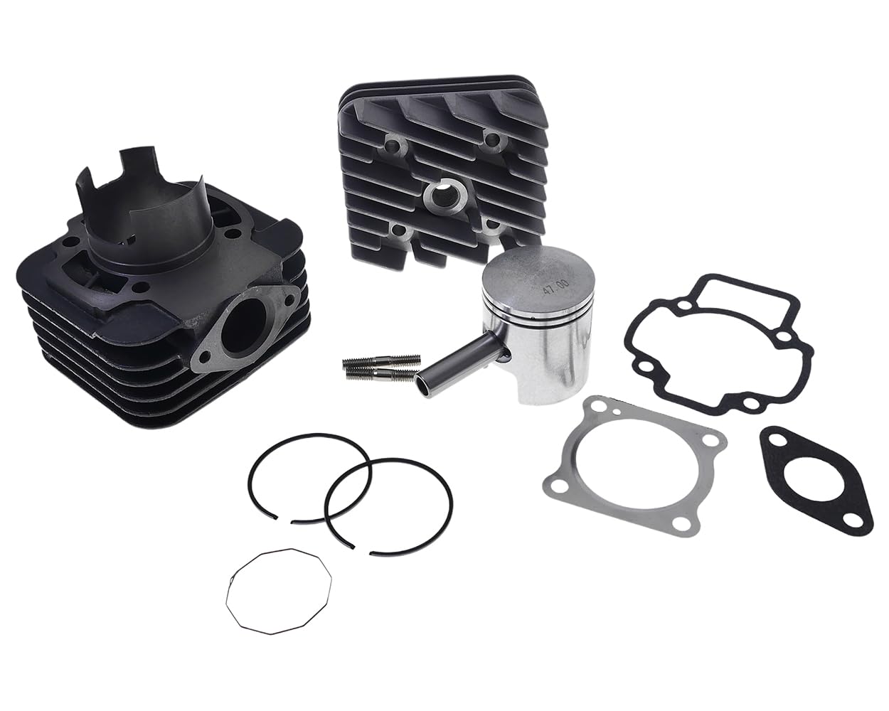 2EXTREME cilindro sport + pistón 70cc compatible con Piaggio Zip 2 Cat AC, Base, Fast Rider, VESPA LX50, GILERA Ice 50