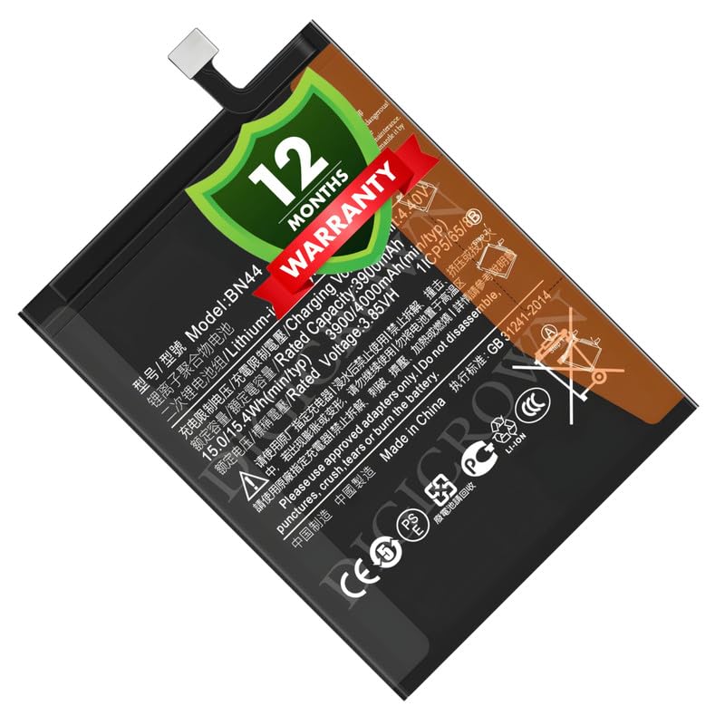 Image of Original BN44 Battery Compatible for Xiaomi Redmi 5 Plus - 4000mAh - 1 Year Warranty