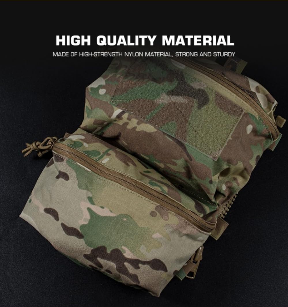 Peminkoo Sac Double Panneau arrière F.CPC V5 de Style F.erro Poches à Usage général Gilet Porte-plaques Accessoires Divers Pochette Airsoft