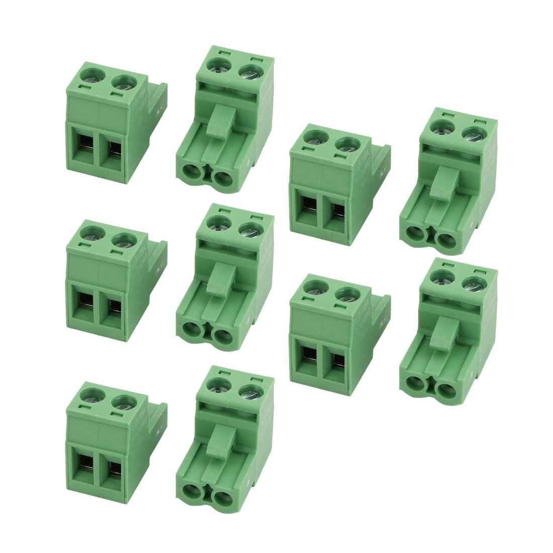 WJ-1 コネクタ 10個セット 15A 300V uxcell 10 Pcs LC1 AC300V 15A 5.08mm Pitch 2P PCB Mount Terminal