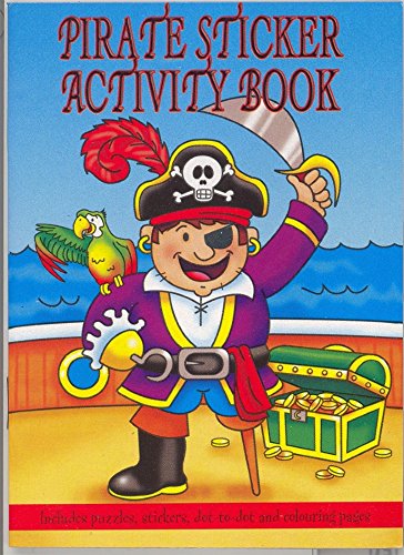 PLAY WRITE 12 Mini Divertido Infantil Pirata Adhesivo Actividad Rompecabezas Libro
