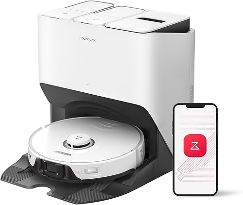 roborock S8 Pro Ultra Robot Aspirador y trapeador, secado automático, lavado automático, cepillo doble elevable y trapeador sónico, succión de 6000