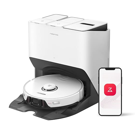 Roborock S8 Pro Ultra Robot Vacuum and Mop, Auto-Drying, Self-Washing, Liftable Dual Brush & Sonic Mop, 6000Pa Suction, Self-Refilling, Self-Emptying, Obstacle Avoidance, White (RockDock Ultra Series)