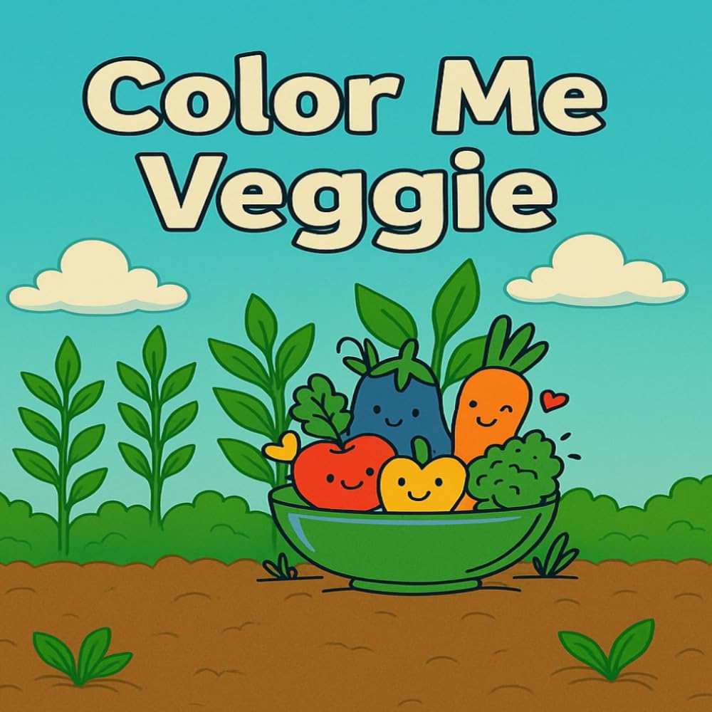 Color Me Veggie: Series 4 - Alphabet G & H
