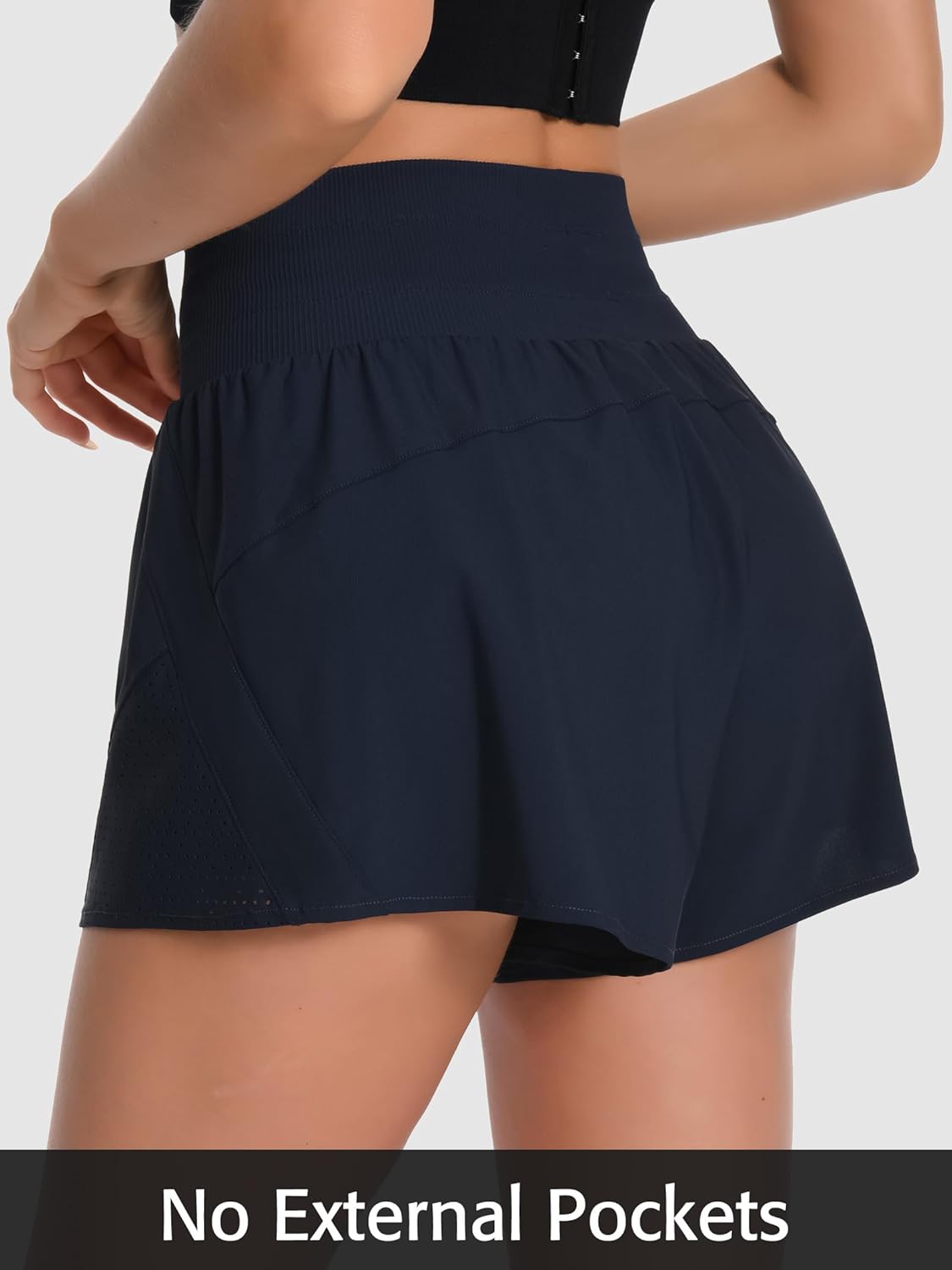 ATTRACO 3" High Waisted Swim Shorts Women Board Shorts for Swimming Beach Bathing Suit Bottoms with Liner - Image 4