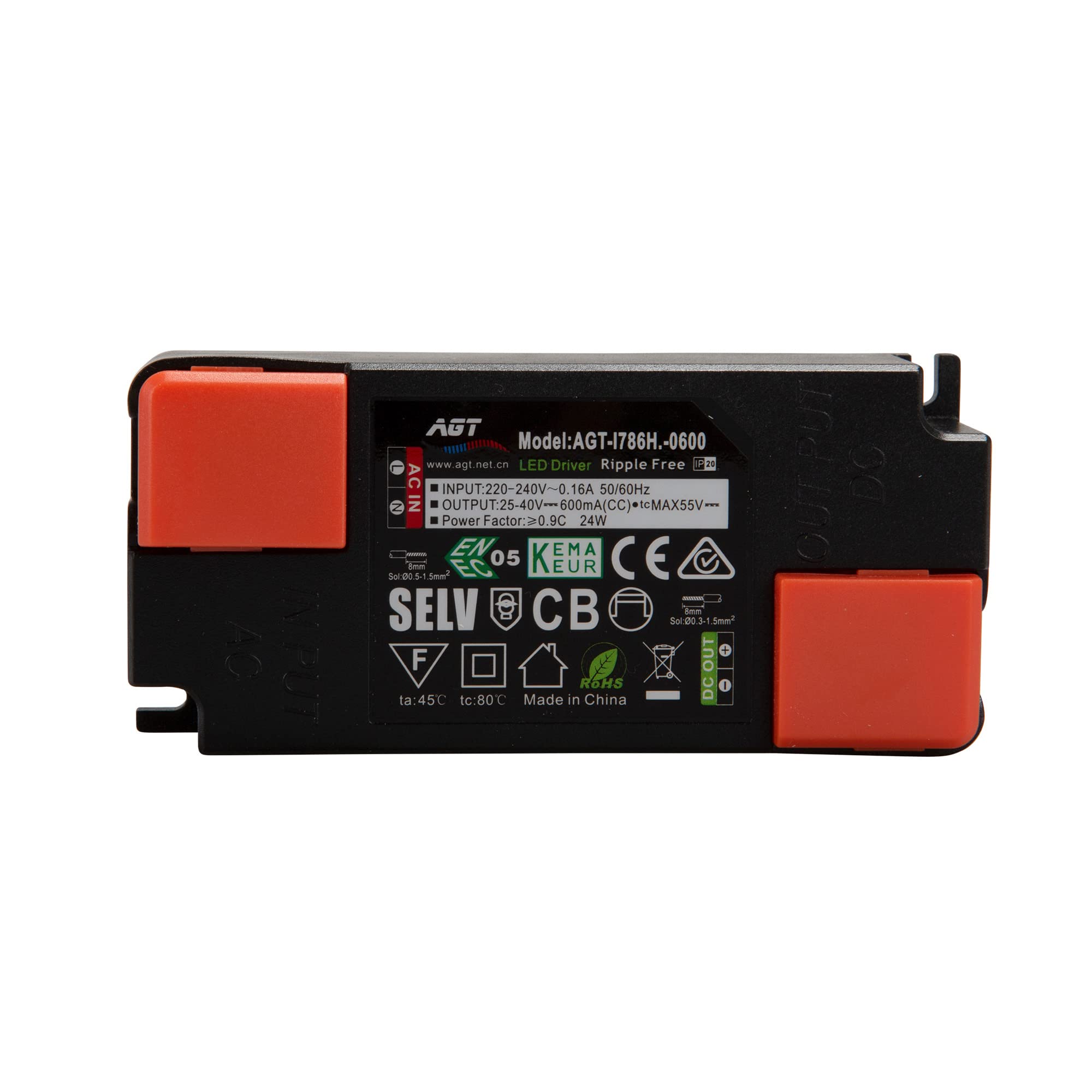 Mextronic LED Konstantstromquelle 15 bis 23W 600mA 25-40V DC flicker free