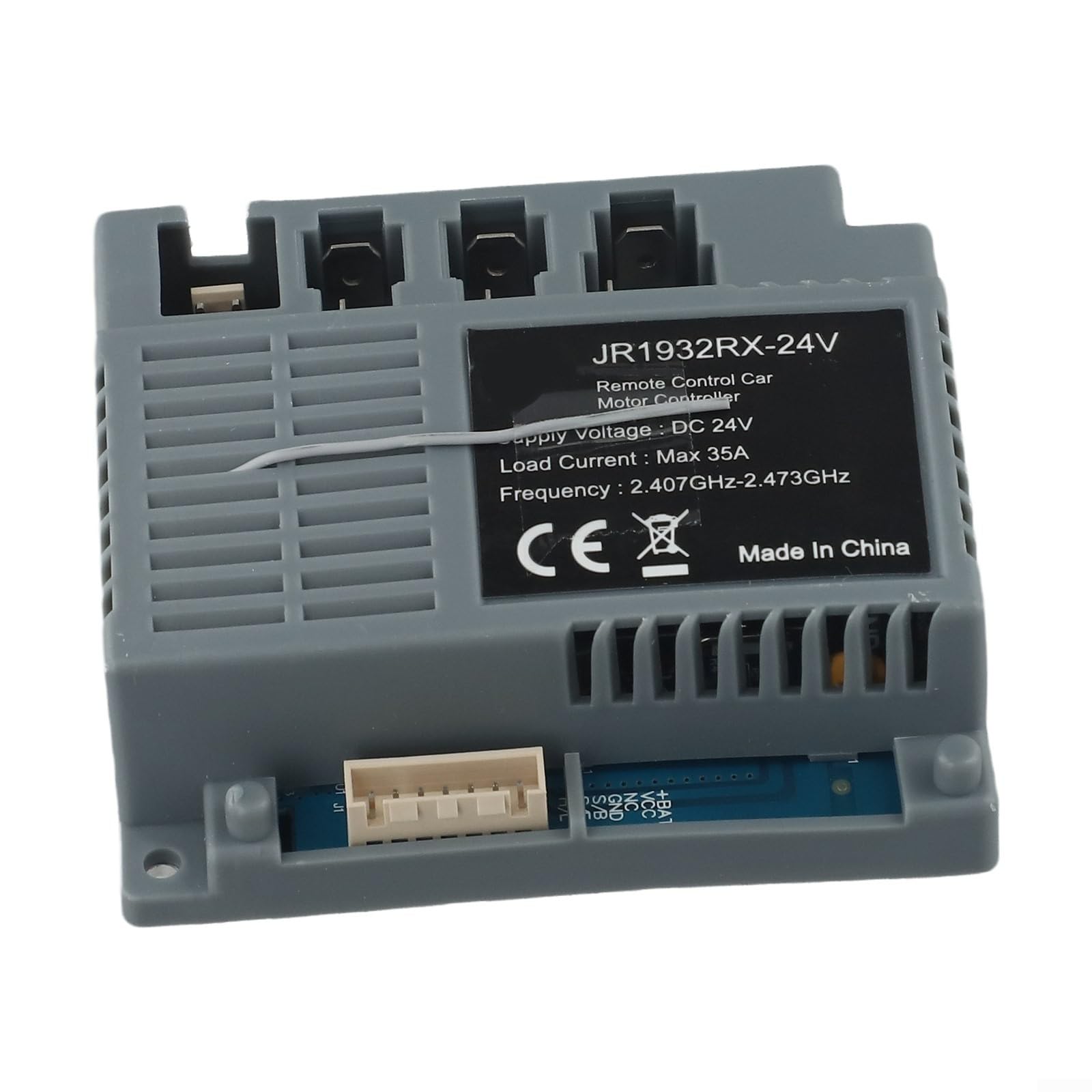 24V Electric Car Receiver JR1932RX-24V, 2.4G Remote Control Module with 7-Pin Socket, Spare Part for Children Ride On Toys and Vehicles(JR1932RX-24V Receiver)