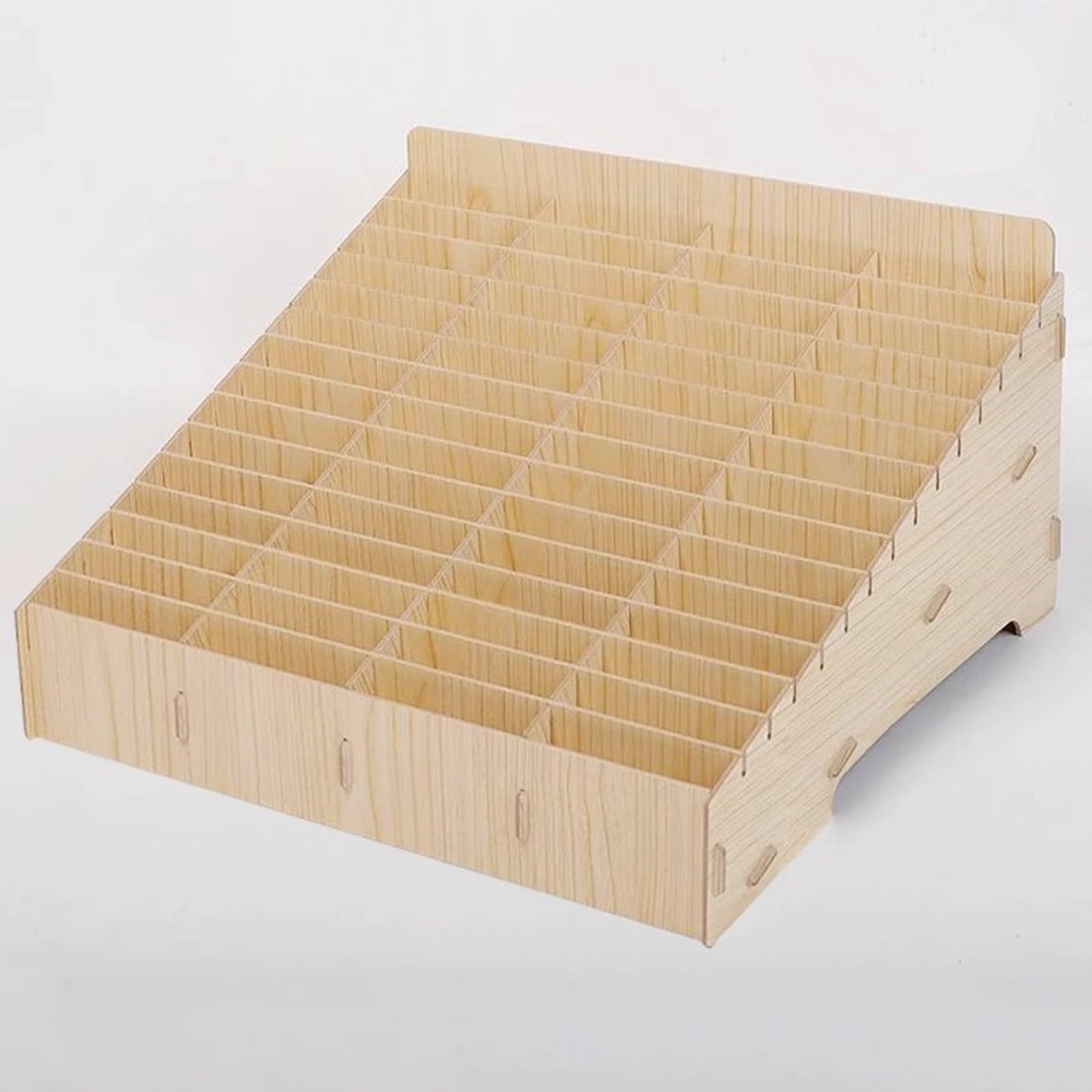 Boîte de rangement en bois pour téléphone portable à 60 grilles