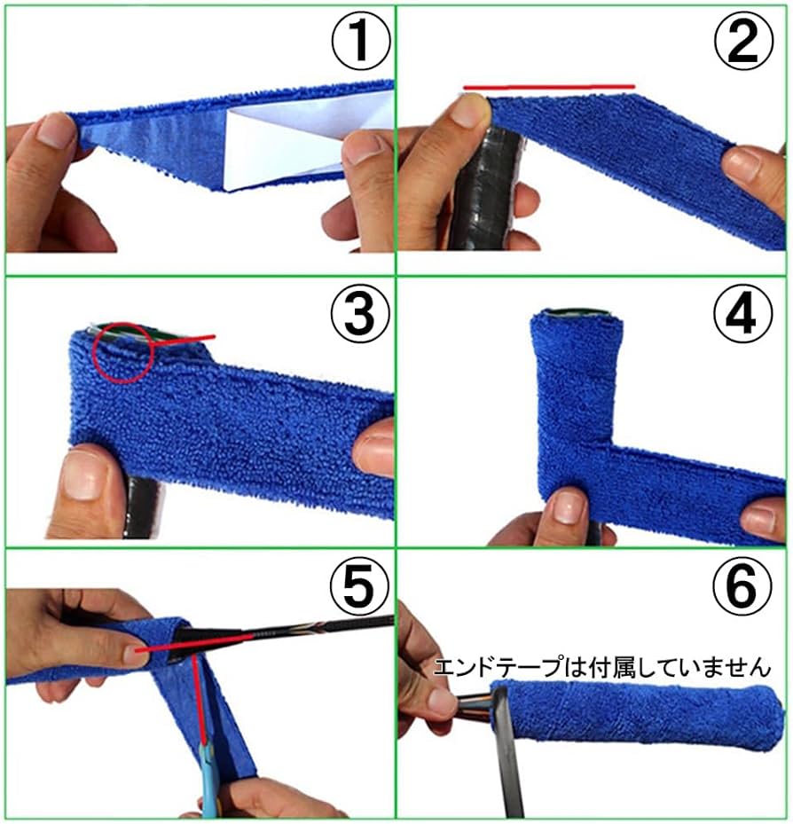 Amazon.co.jp: バドミントン テニス ラケット グリップ 汗を吸収する