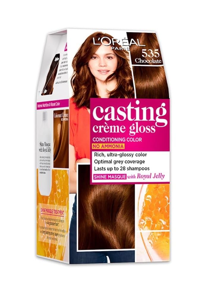 L Oréal Paris Casting Creme Gloss Hair Color - 535 Chocolate (87.5g+72ml)