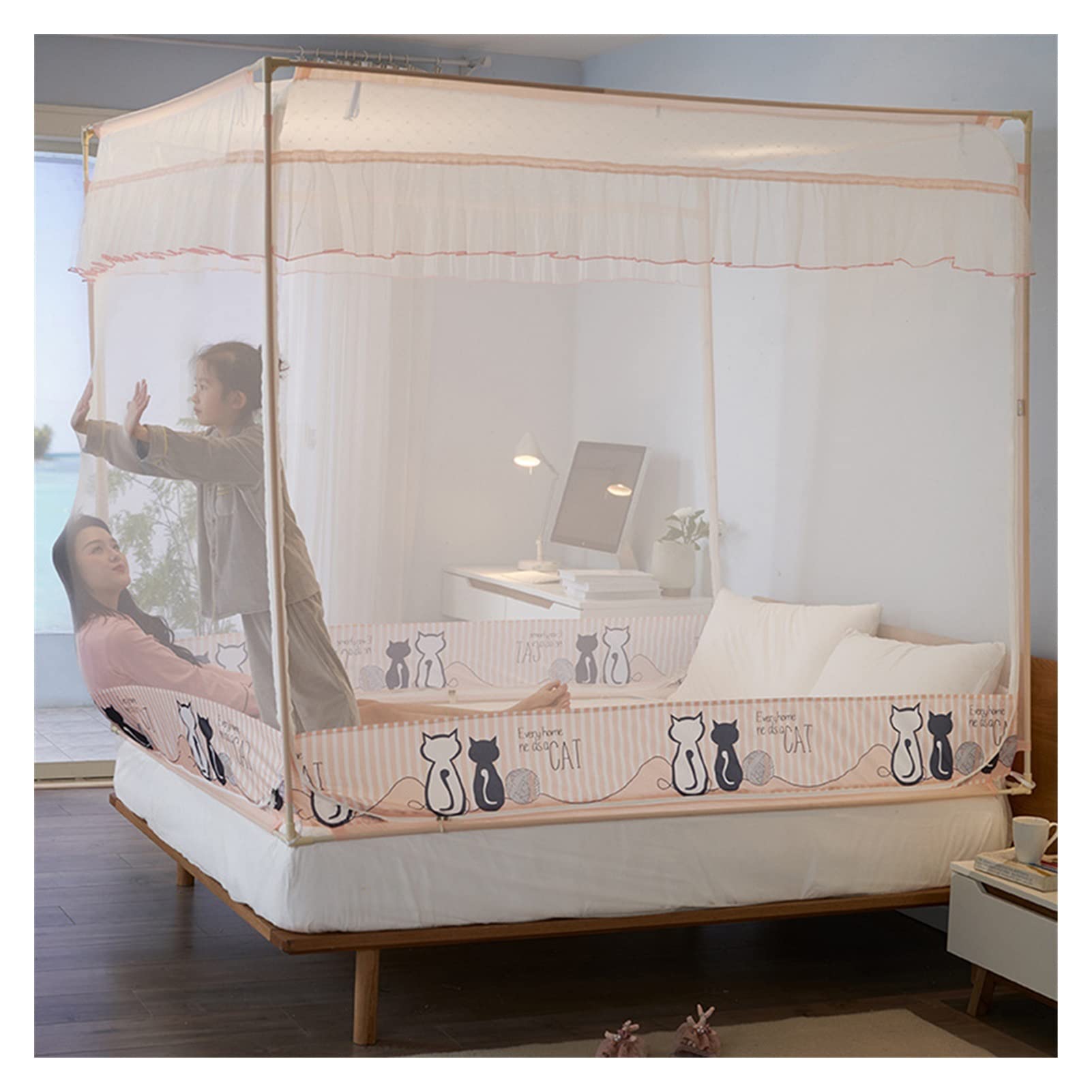 Grande moustiquaire de lit extra large pour stopper les insectes en voyage et à la maison
