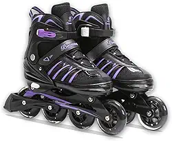 Patins Adulto Semi Profissional - Patins 4 Rodas Adulto de Alta Performance com Rodas 84mm - Patins Premium para Praticantes de Nível Avançado, Alta velocidade