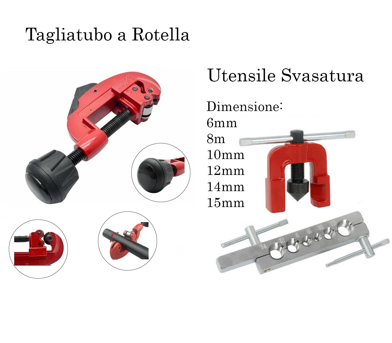 Tagliatubi Per Tubi Di Vetro In Lega Di Zinco - Taglio Facile Da 3mm A 40mm - Foto 4