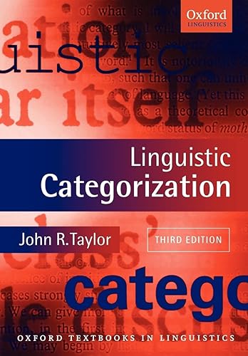 Linguistic Categorization (Oxford Textbooks in Linguistics)