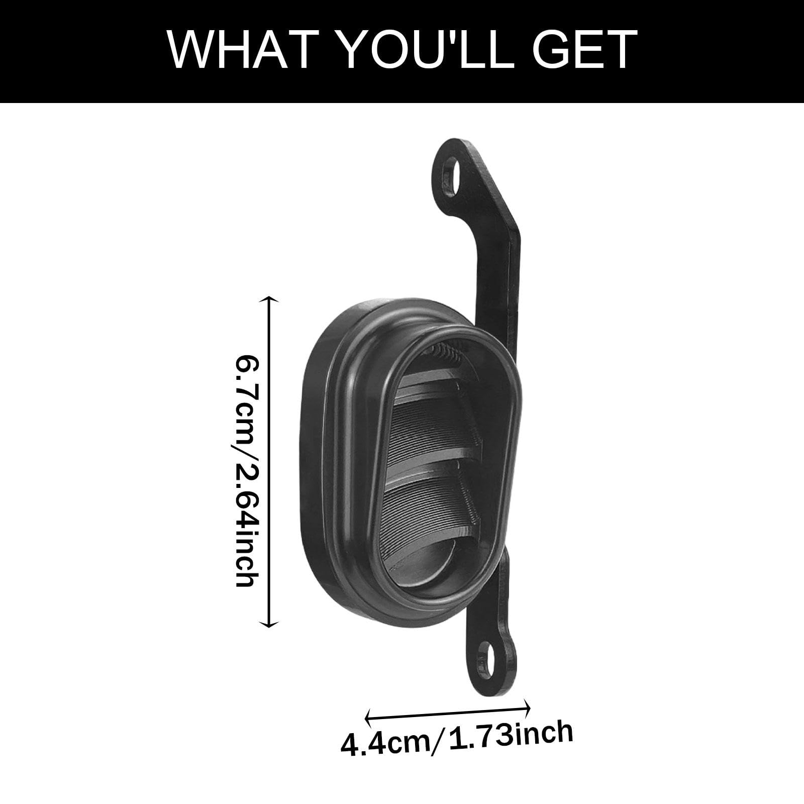 Qianly Tapa de Filtro de Aire de Motocicleta, Reemplaza Directamente El Protector de Filtro de Aire Portátil de Aleación de Aluminio, Fácil de Instalar para, Negro