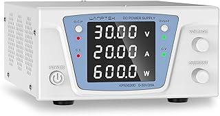 Dc Power Supply Variable 30V 20A 600W, Bench Power Supply with Accurate Encoder Adjustment Knobs, Adjustable Regulated Switching Benchtop Power Supply with Output Switch & Short Circuit Alarm