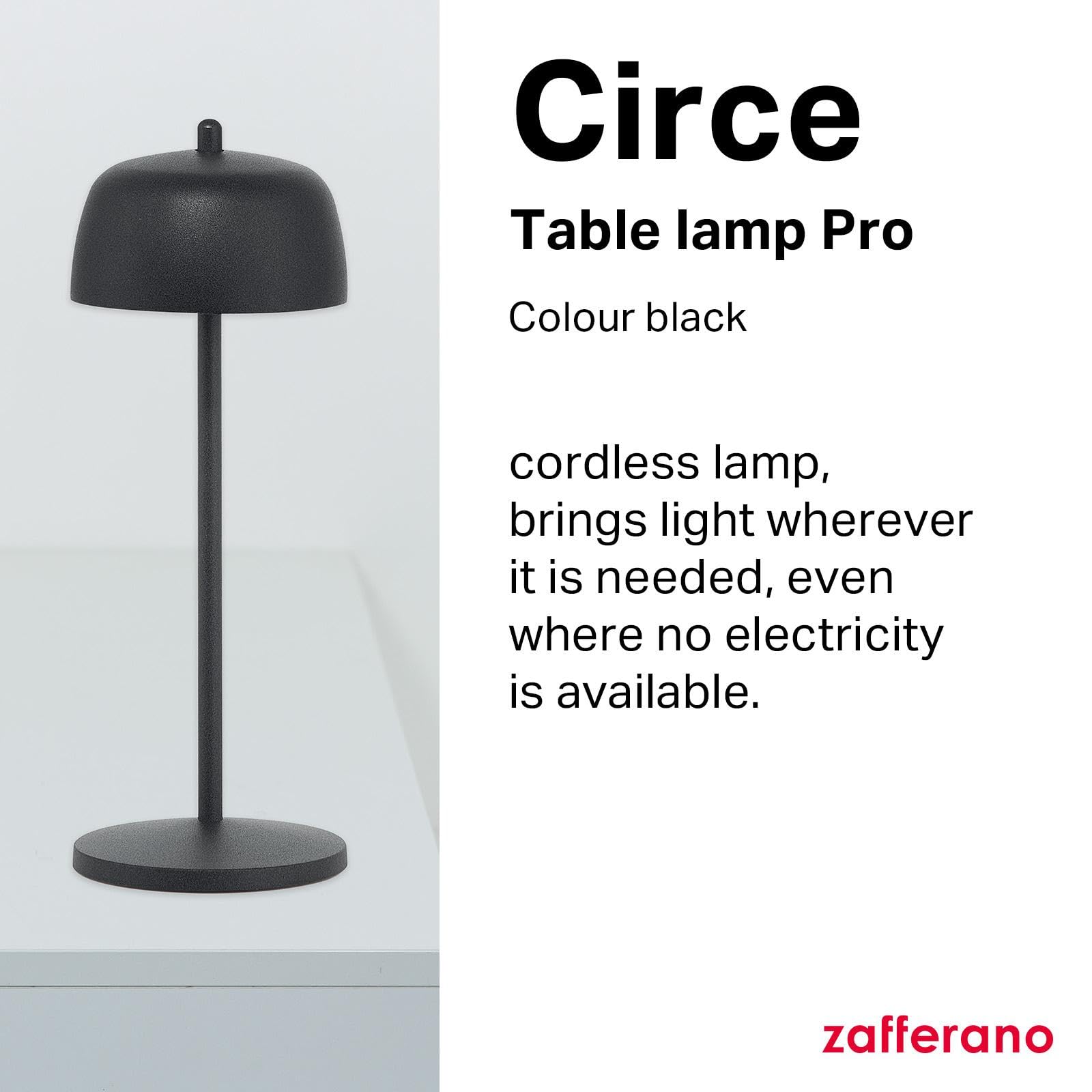Zafferano, Circe Lamp, Cordless Rechargeable Table Lamp with Manual Control, Suitable for Indoor and Outdoor Use Dimmable - Image 3