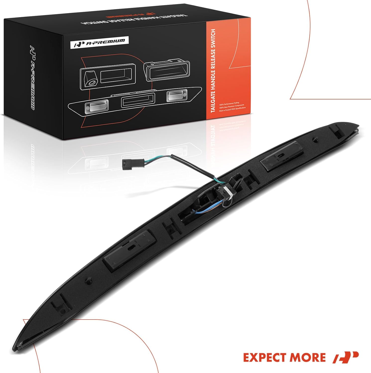 A-Premium Tailgate Handle Release Switch Compatible with Mini Cooper 2002 2003 2004 2005 2006 2007 2008, Rear Side