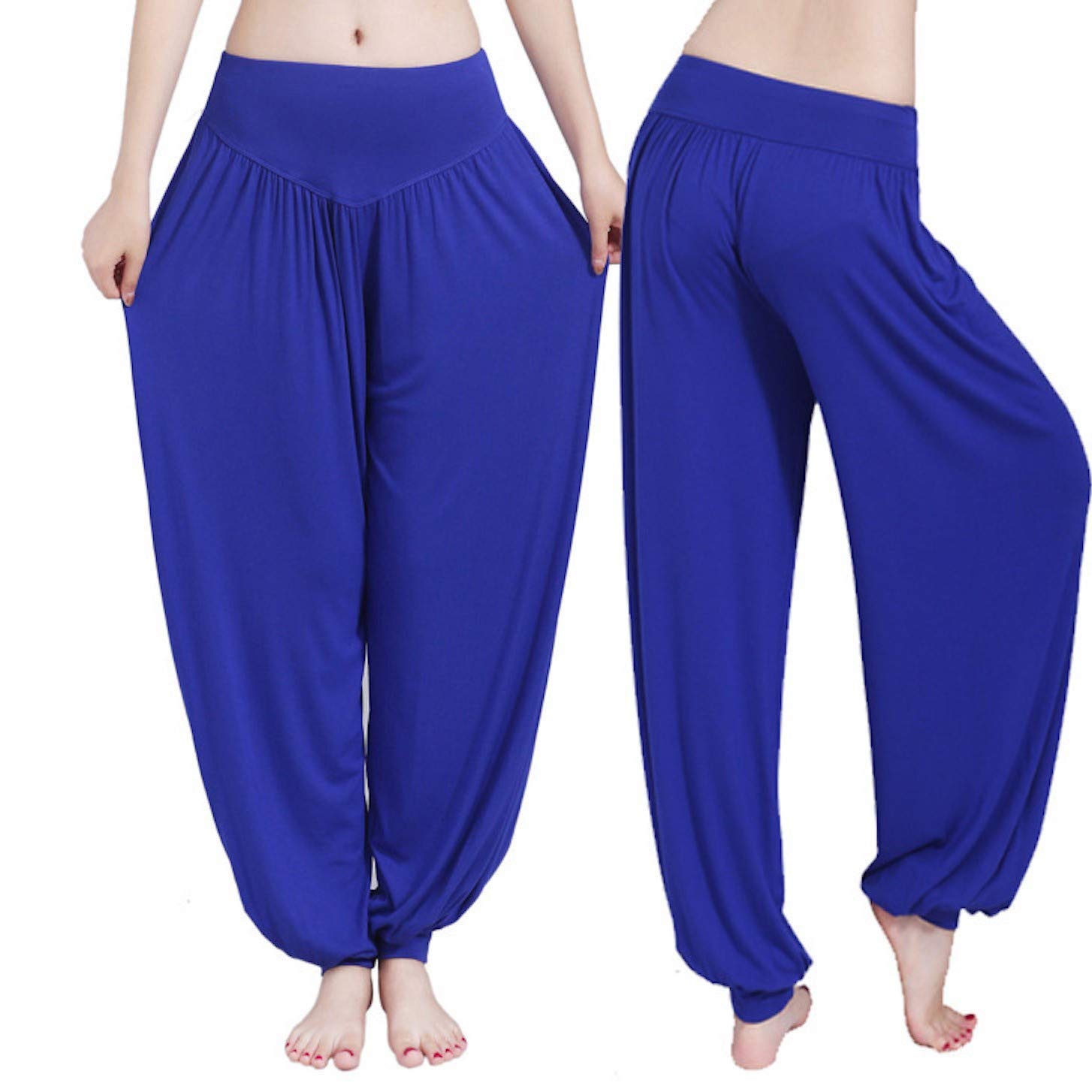 Yoga Cropped Pants Harem Bouffant Trousers Super Soft Spandex Modal Yoga Pilates Pants