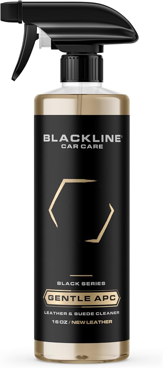 Blackline Car Care - Gentle APC - Streak free total Interior Cleaner and Protectant, Safe for Cars, Motorcycles & More. 16 fl oz leather upholstery cleaner - interior car fabric cleaner