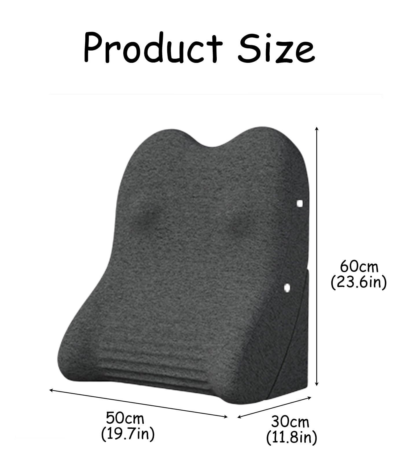 Almohada de cuña ajustable para reflujo ácido con capa de aire, cojín triangular para el cuidado del embarazo, almohada elevada con funda extraíble para lavar a máquina (verde)