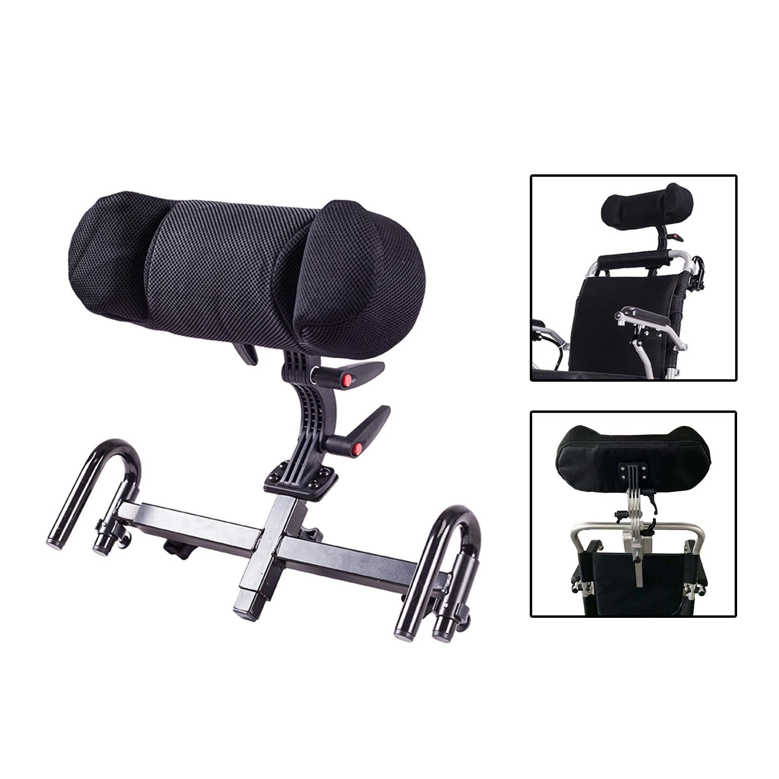 Cojín para Silla de Ruedas, Respaldo Fácil de Montar, Ligero, Reposacabezas Extraíble