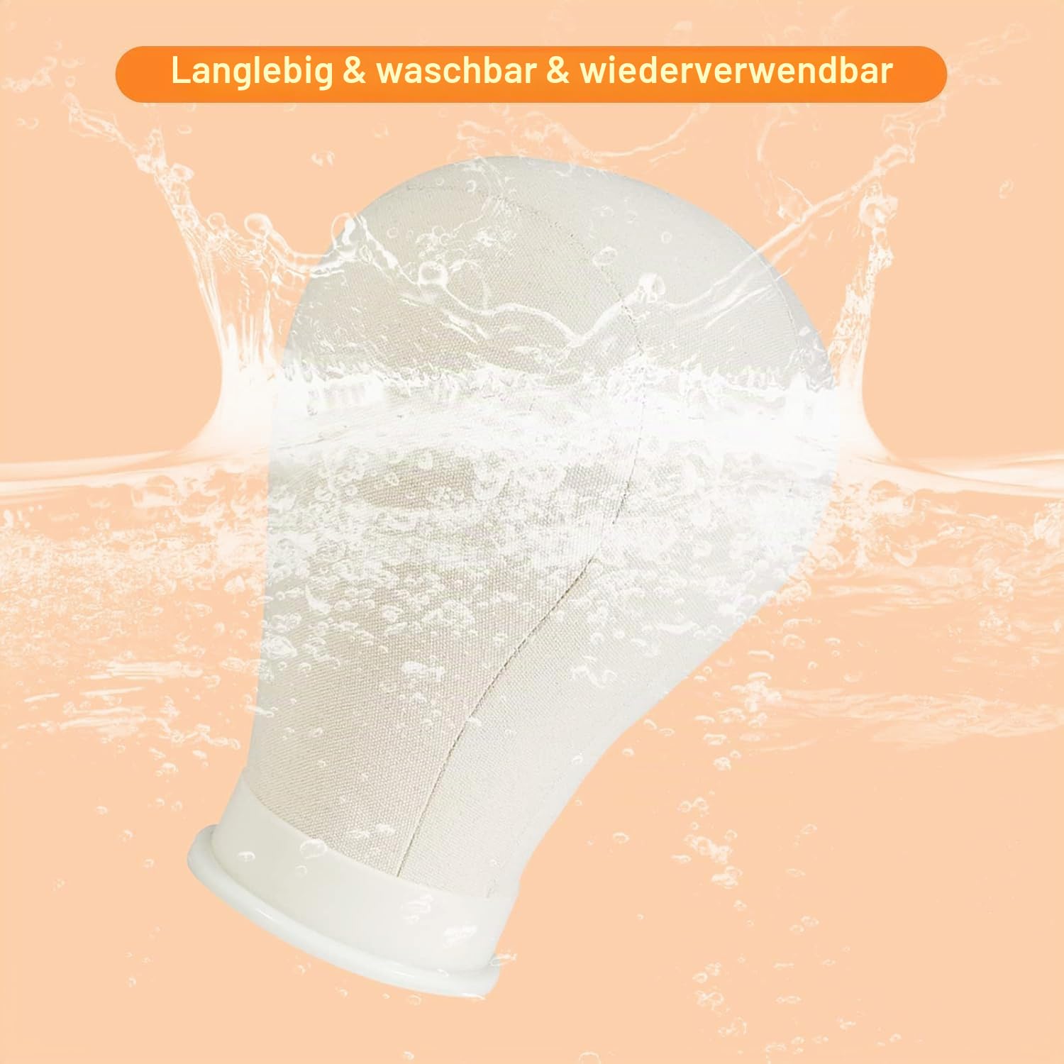 Neverland Beauty & Health 23" (58cm) Perückenkopf mit Ständer, Tischklammer, T-Stifte, Perückenkappe