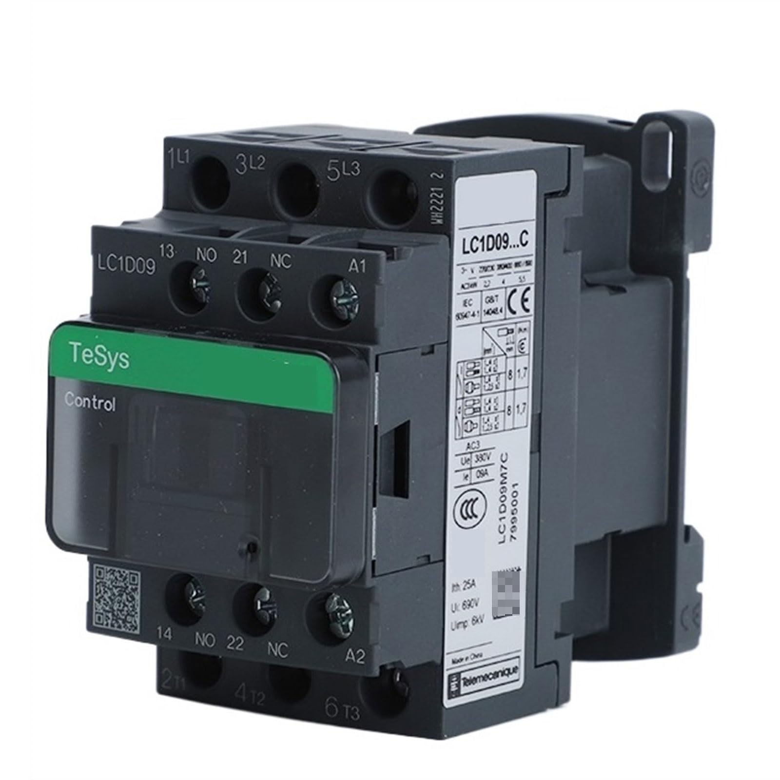 WPOIYHGBY LC1D09M7C AC Contactor 9A AC110V AC220V(110V)