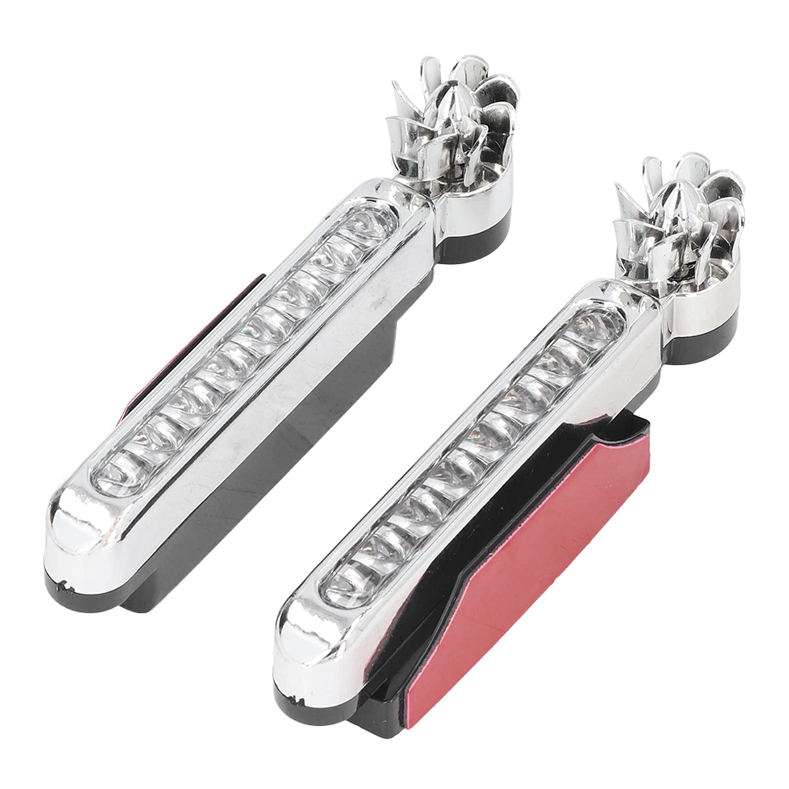 Pilipane 2pcs Wind Powered Daytime Running Lights, 8 LED Watertight Car Exterior Lamps for Energy Efficient Driving