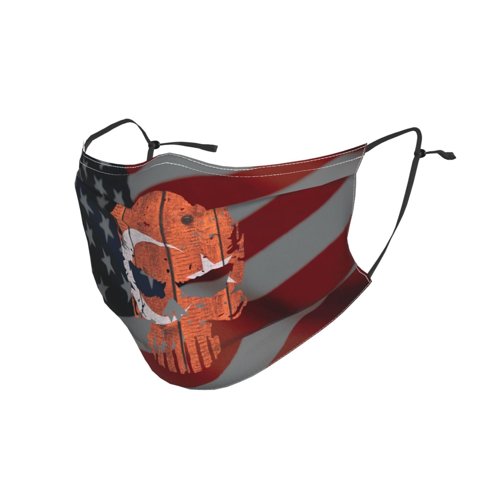 Qfz Turkey Flag Skull Turkey Reusable Dust Face Mask With 2 Filter