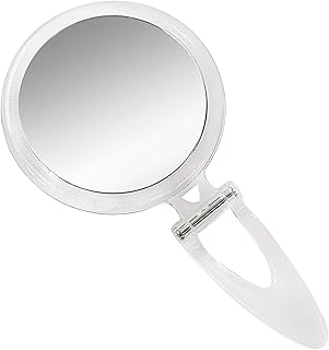 Rucci Espejo de soporte plegable redondo acrí...